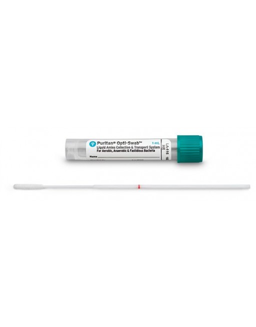 Écouvillon nasopharyngé avec milieu de transport vert 1ml ''Medium''
