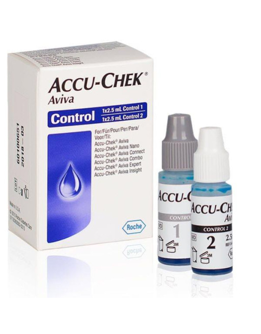 ACCU-CHEK AVIVA solution de contrôle 2 x 2.5 ml