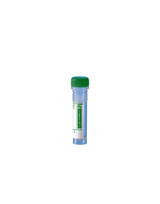 Microtube Héparine de lithium LH, 1,3 ml, bouchon à vis, ISO