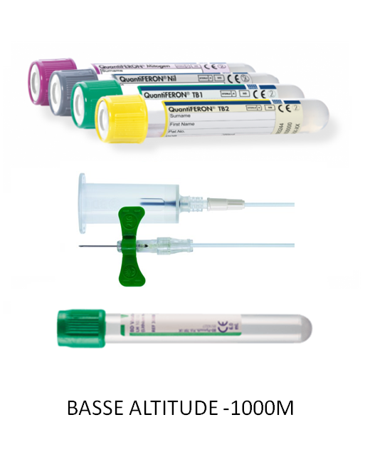 Kit TB-SPOT : QuantiFERON (BASSE ALTITUDE -1000M)