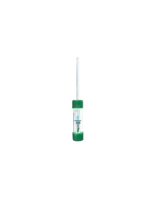 Microvette® 200 Héparine de lithium, 200 µl, bouchon vert, fond plat