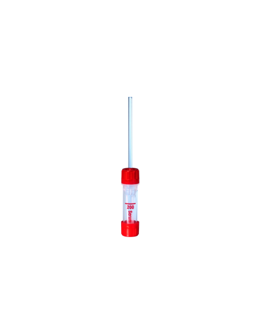 Microvette® 200 Sérum, 200 µl, bouchon rouge, fond plat
