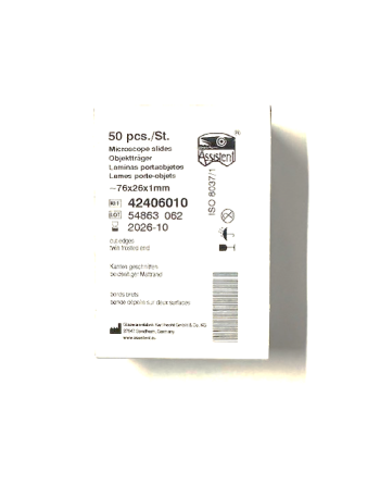 Lames porte-objet 76x26mm Plage dépolie