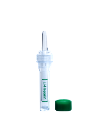 Multivette® 600 Héparine de lithium LH, 600 µl, bouchon vert, bouchon à vis