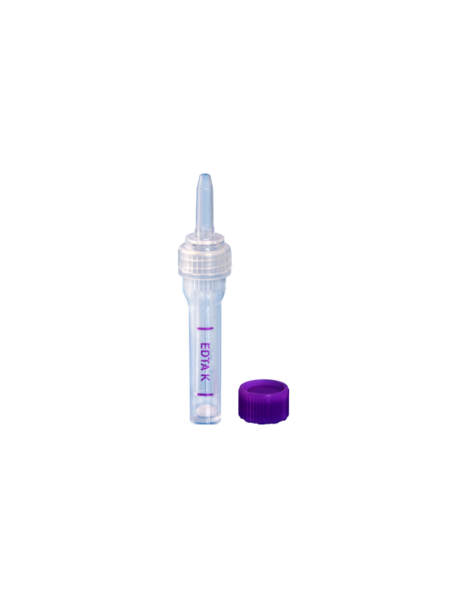 Multivette® 600 EDTA K3E, 600 µl, bouchon violet, bouchon à vis